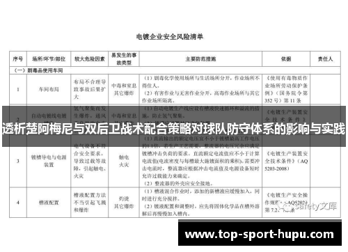 透析楚阿梅尼与双后卫战术配合策略对球队防守体系的影响与实践 透析楚阿梅尼与双后卫战术配合策略对球队防守体系的影响与实践