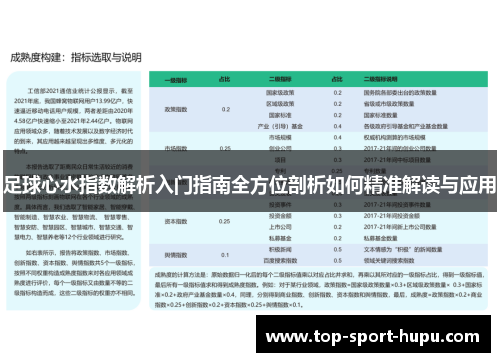 足球心水指数解析入门指南全方位剖析如何精准解读与应用